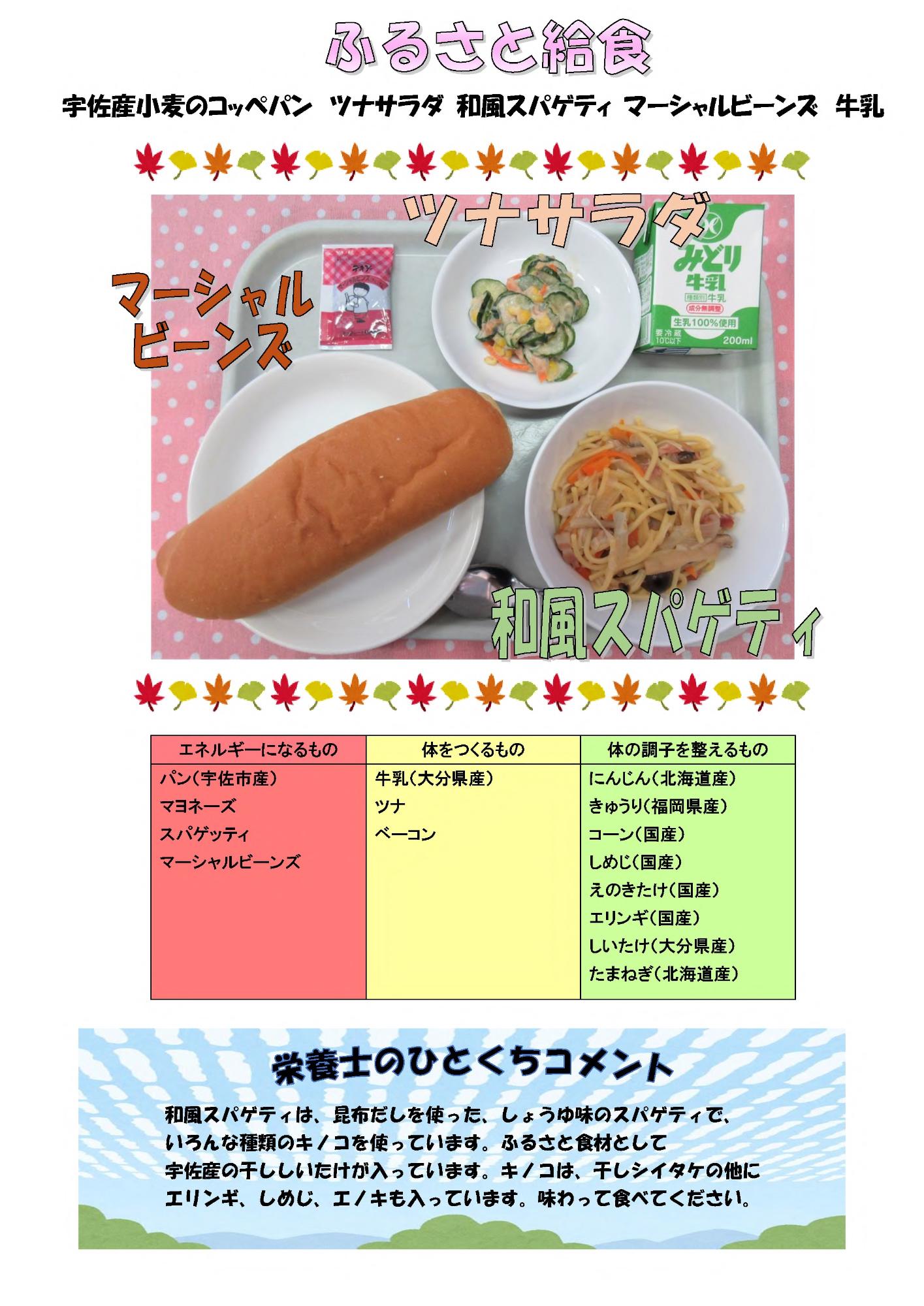 10月18日の給食