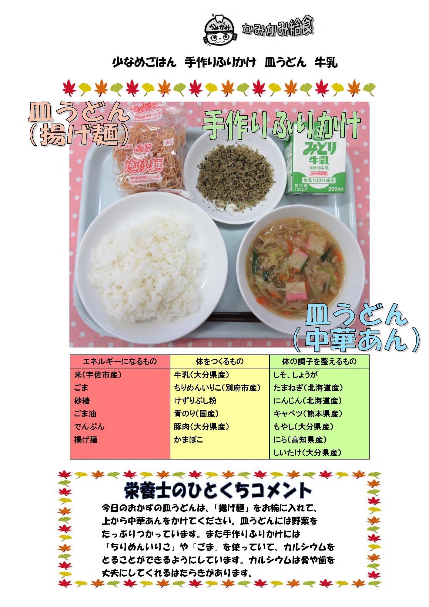 11月7日の給食