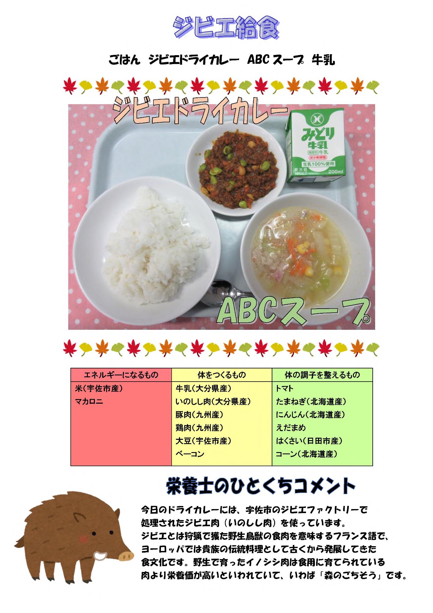 11月14日の給食