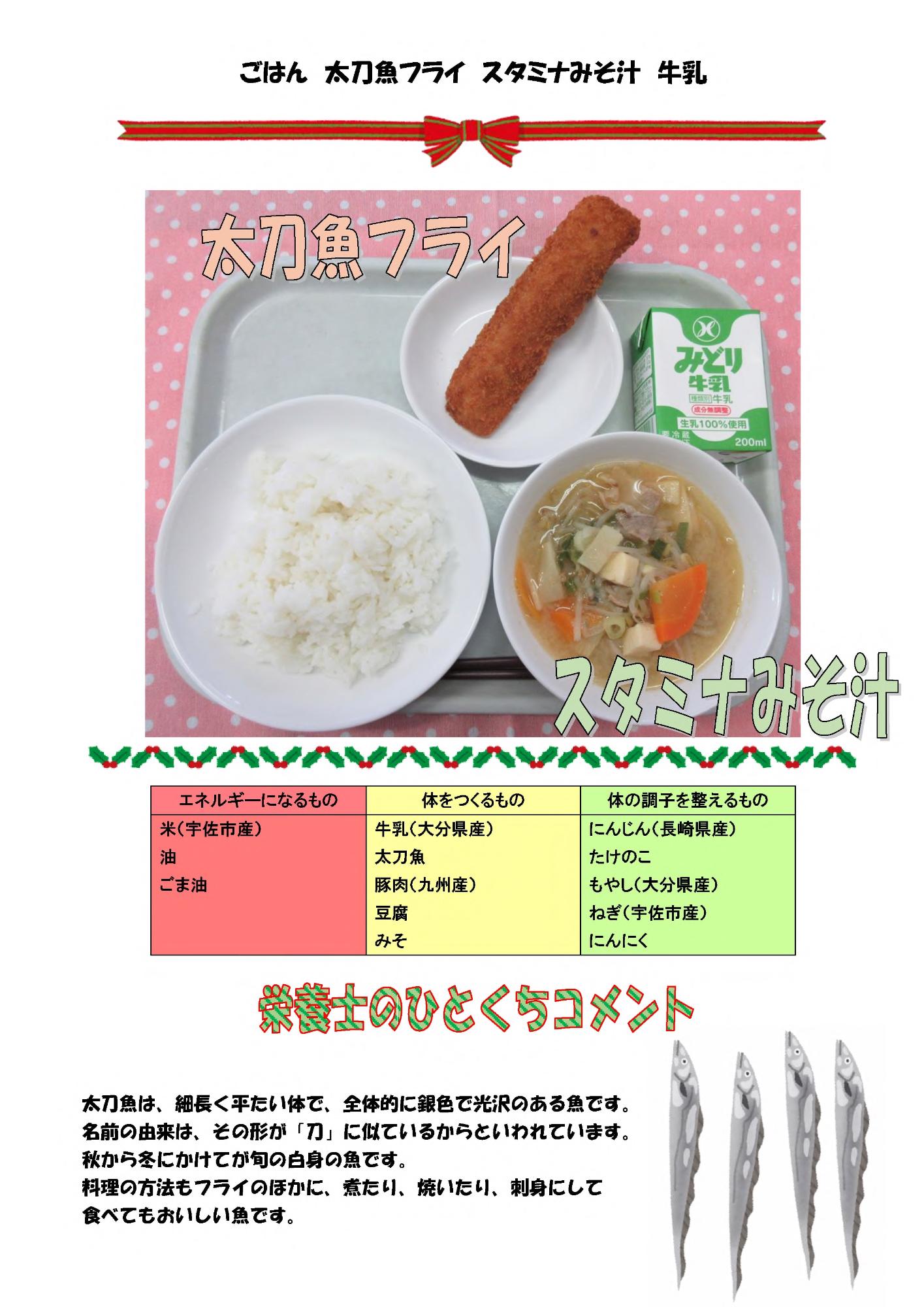 12月10日の給食