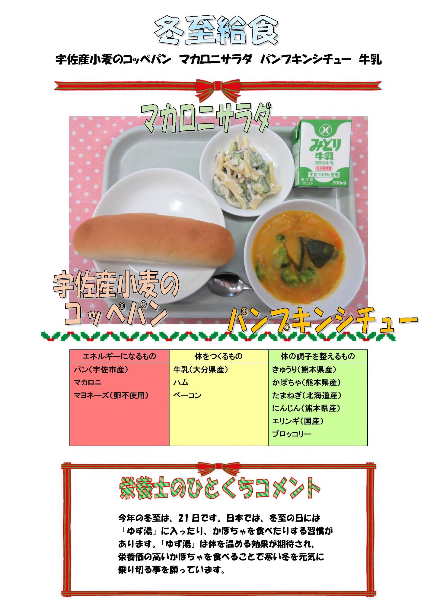 12月17日の給食