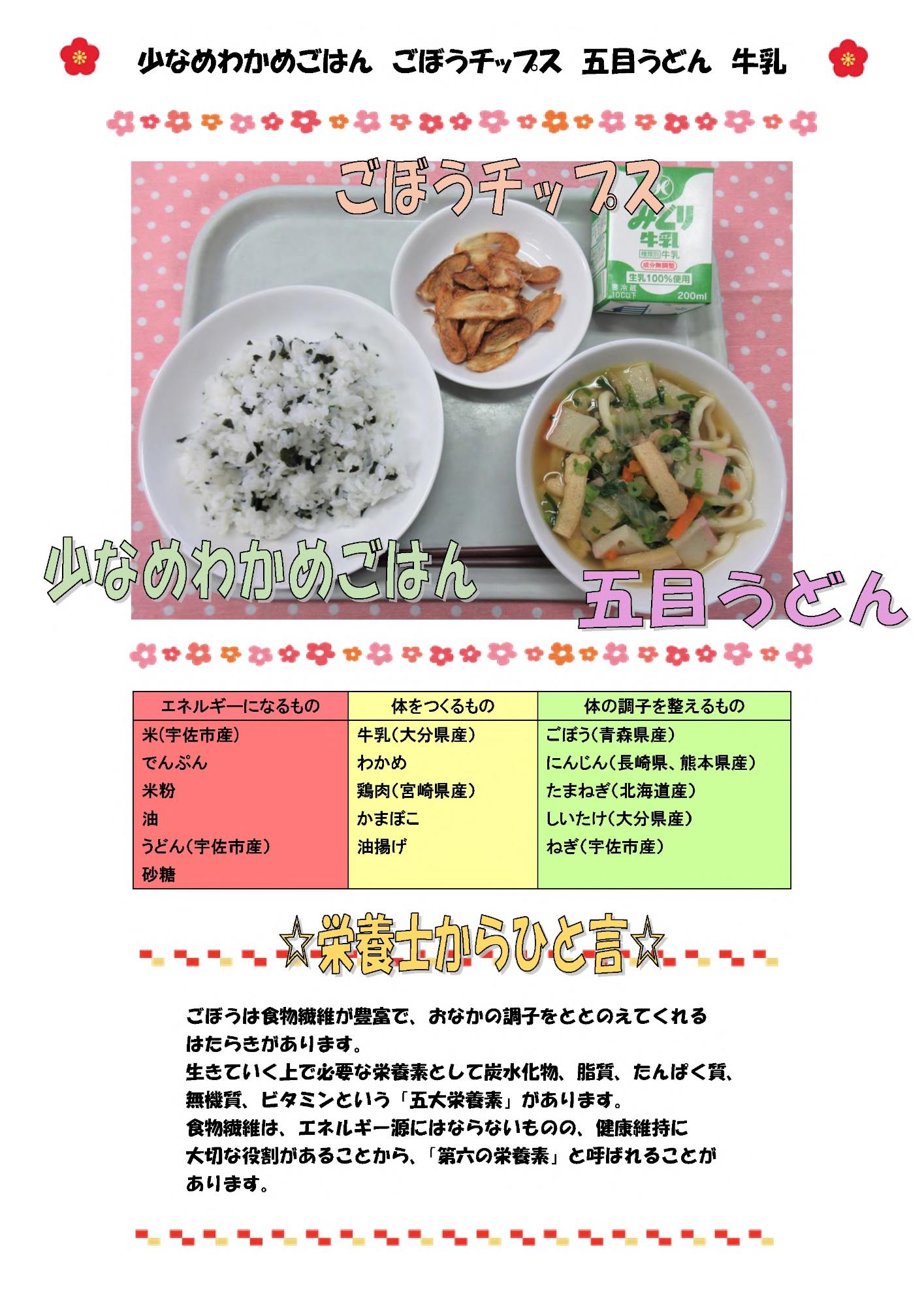 1月15日の給食