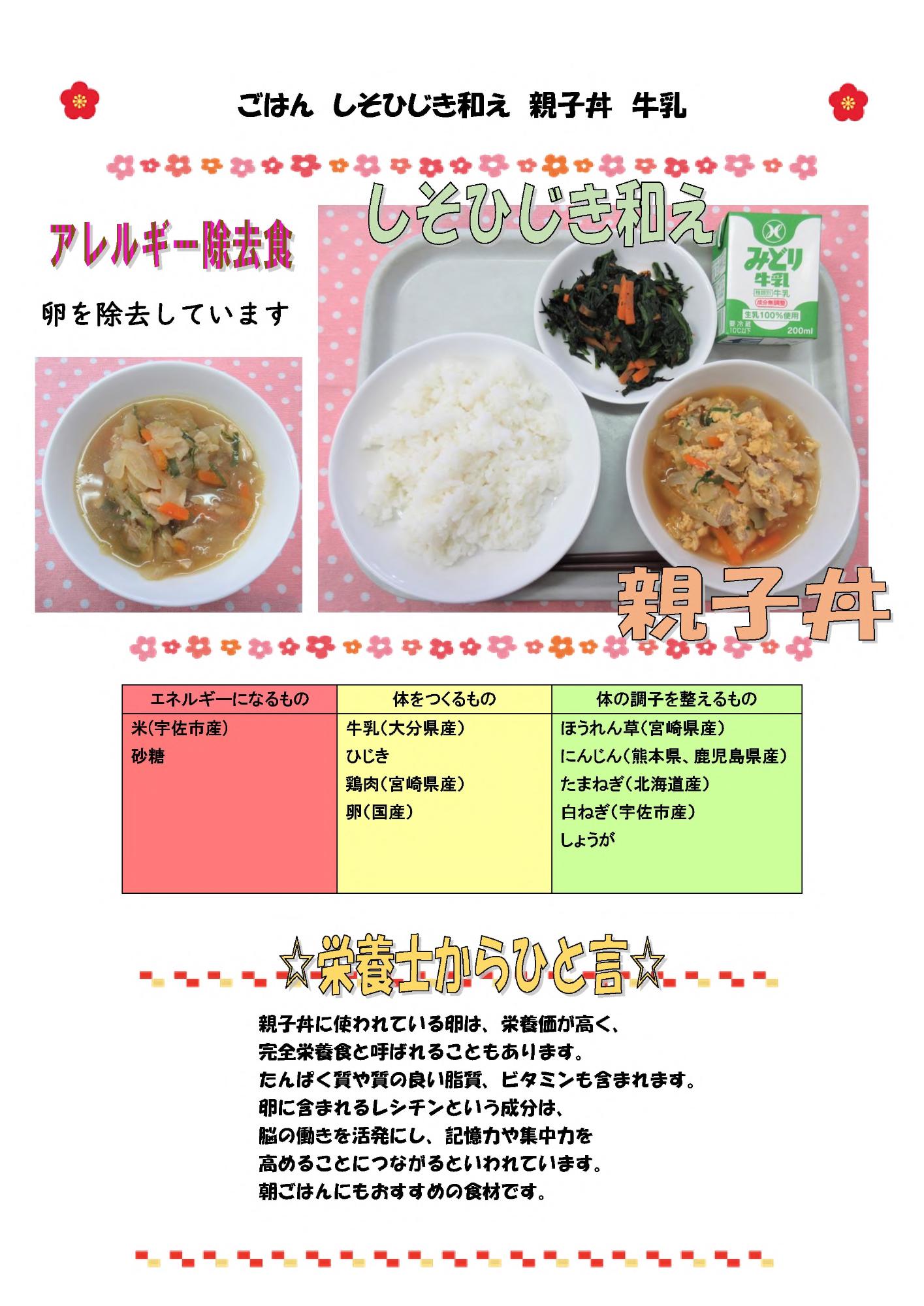 1月16日の給食