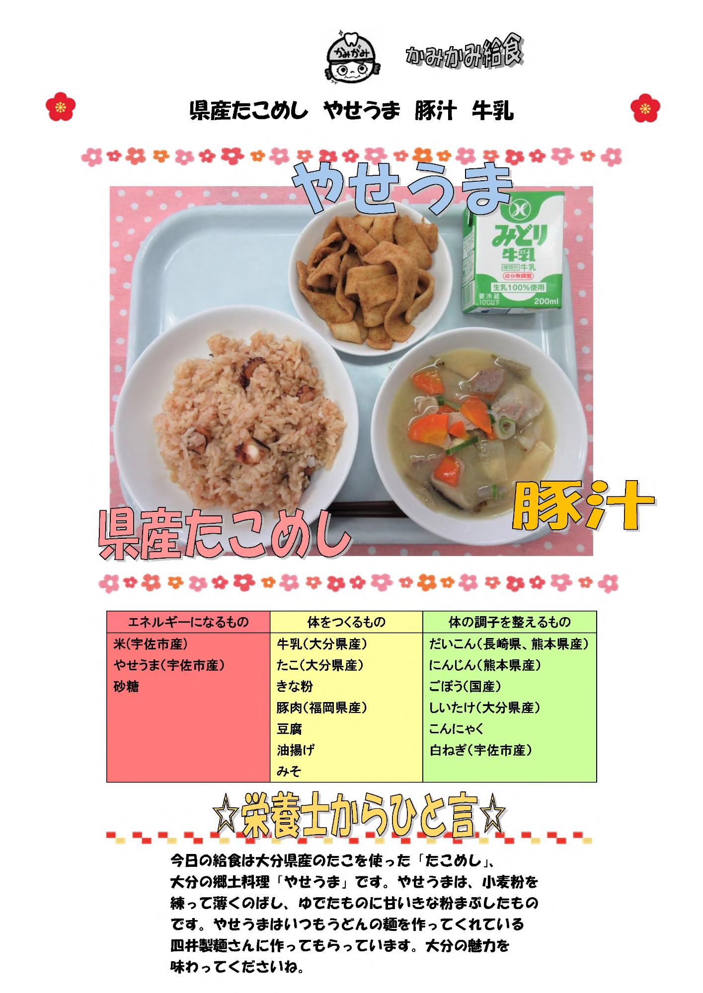 1月27日の給食