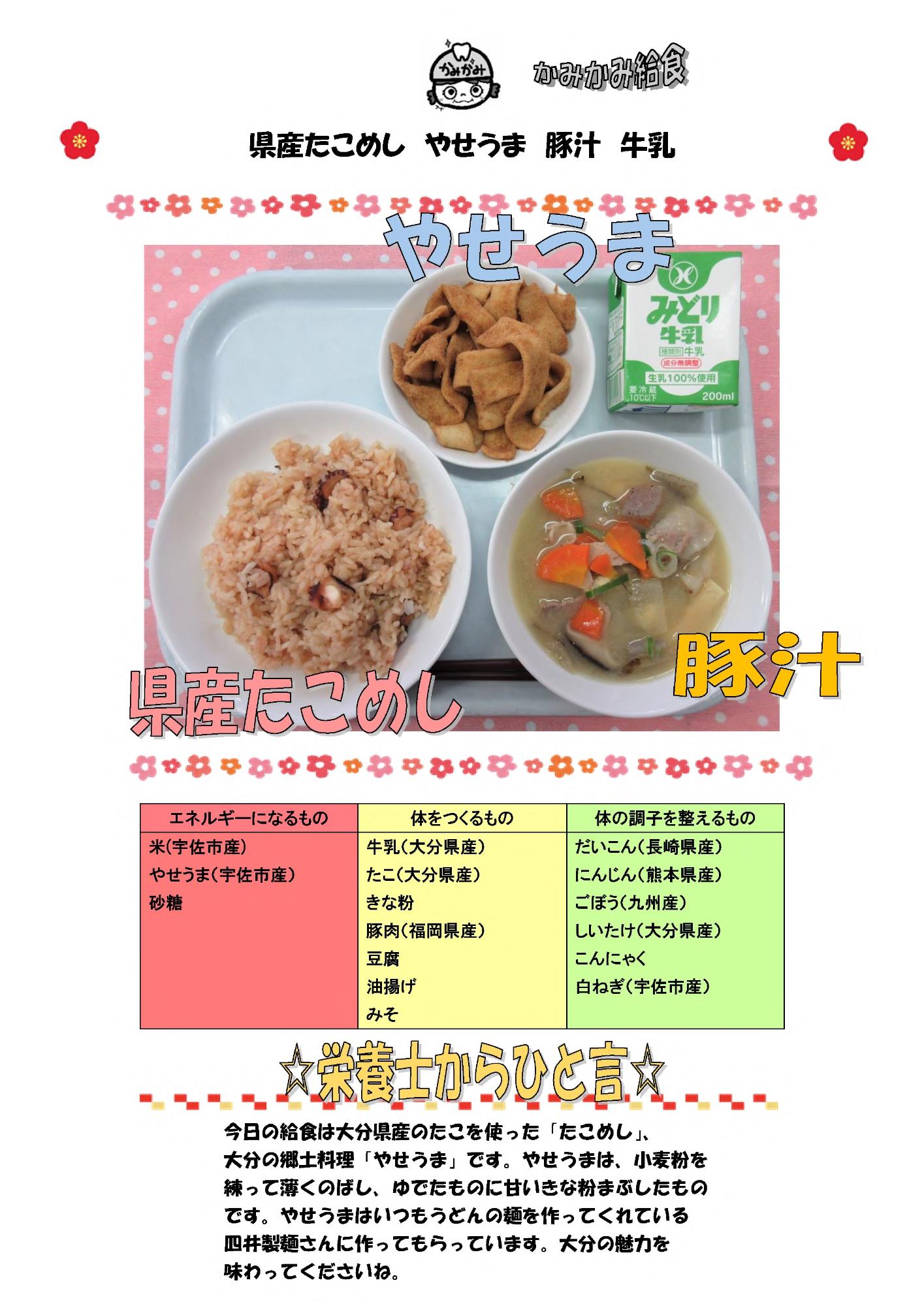 1月28日の給食