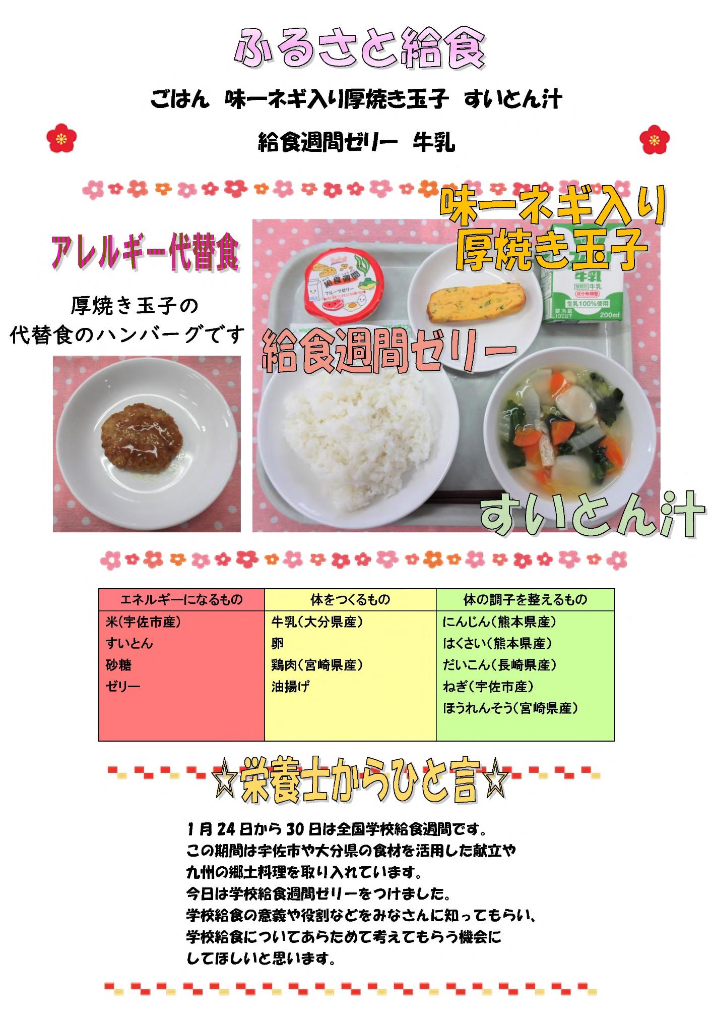 1月28日の給食