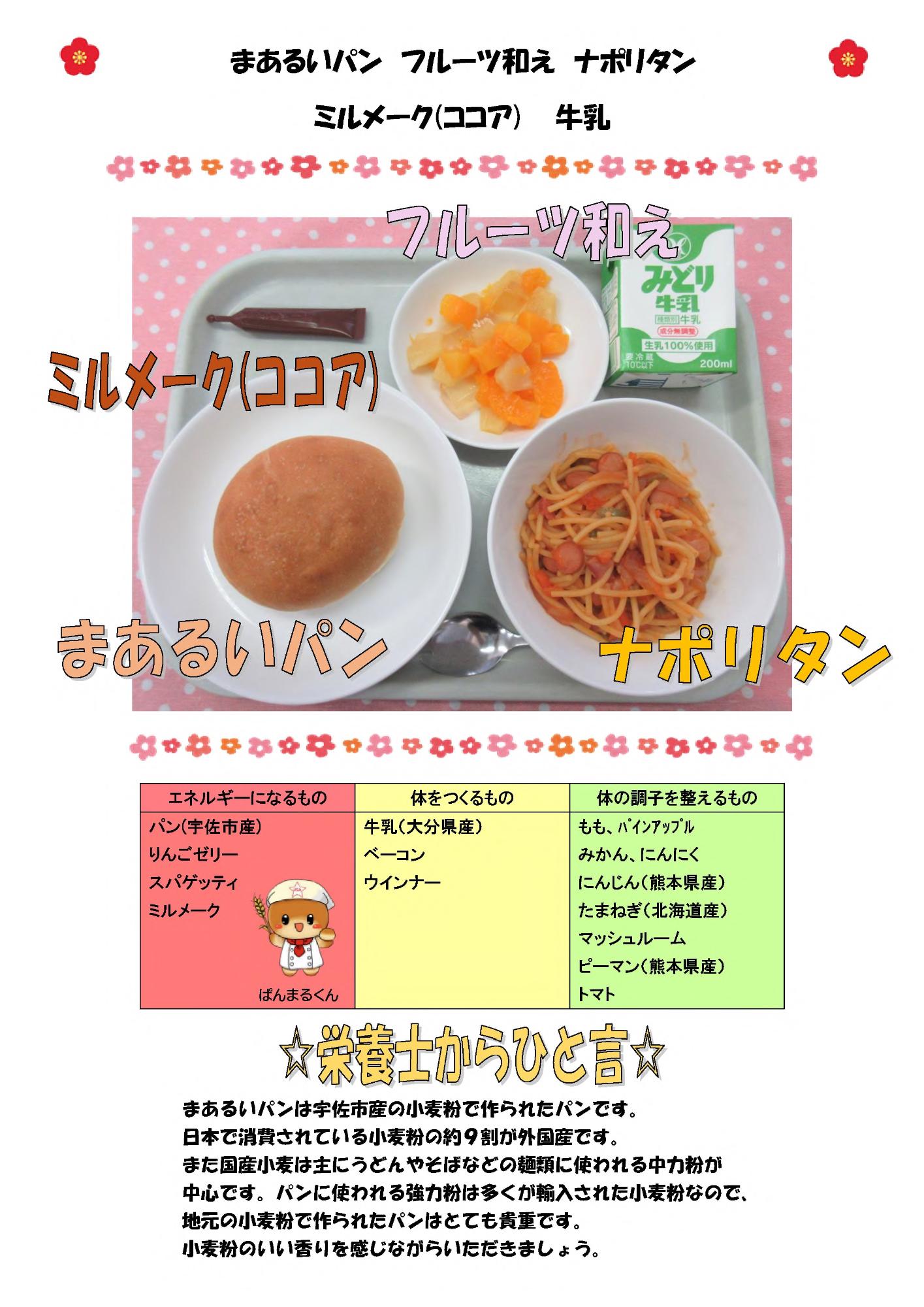 1月29日の給食