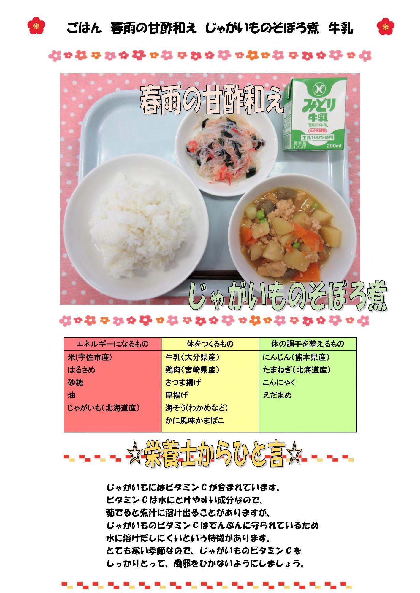 1月31日の給食