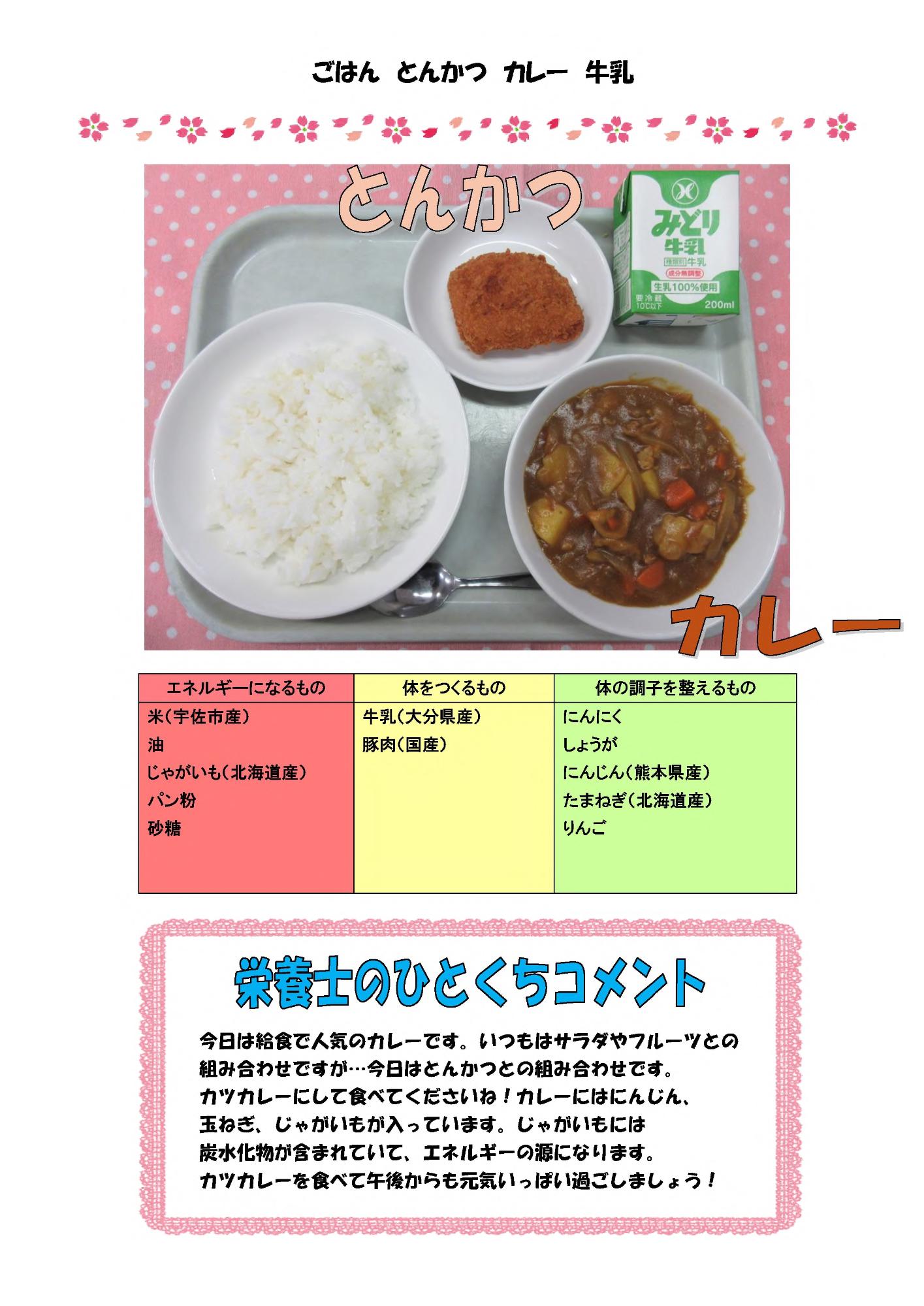 3月3日の給食
