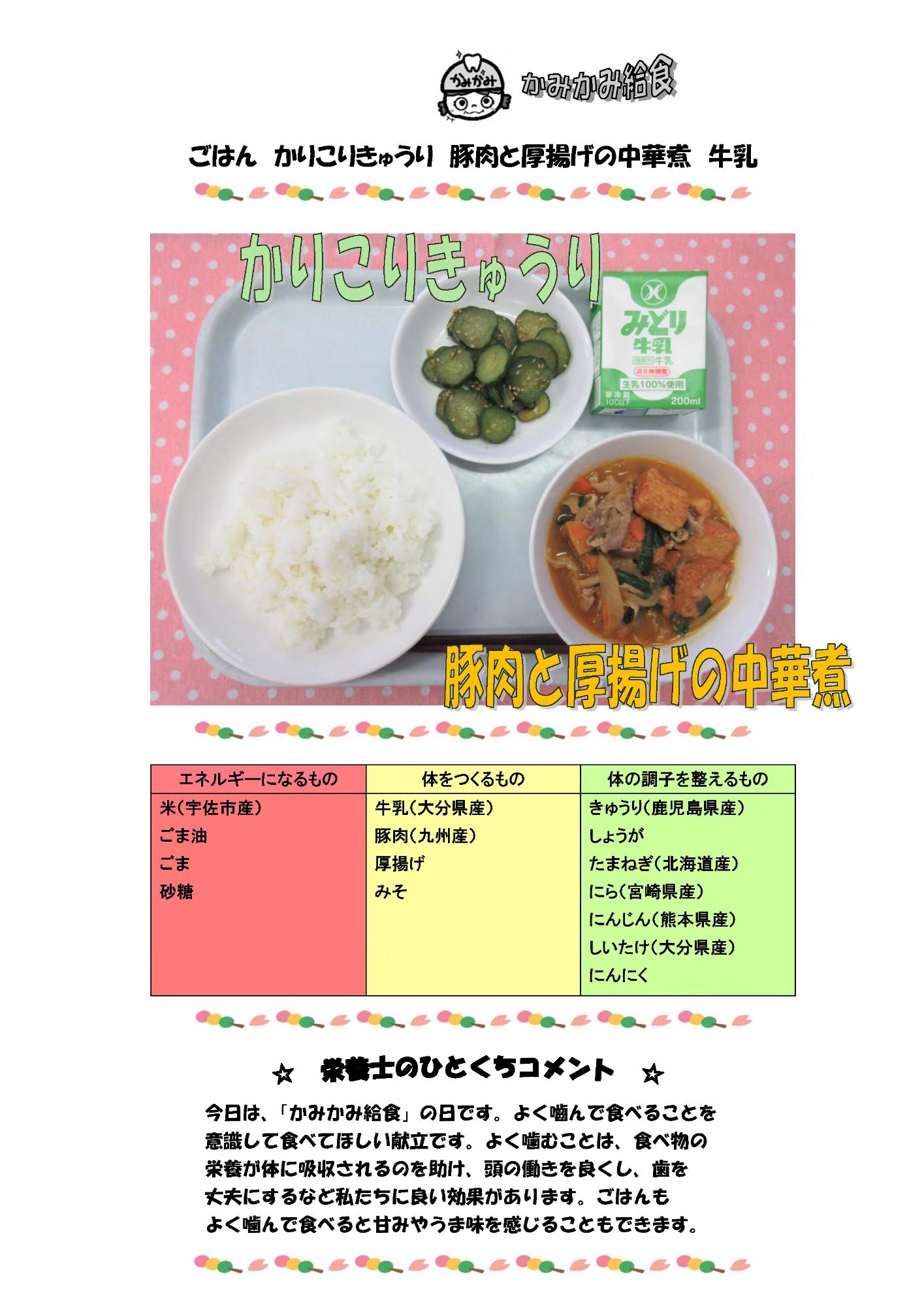 4月21日の給食