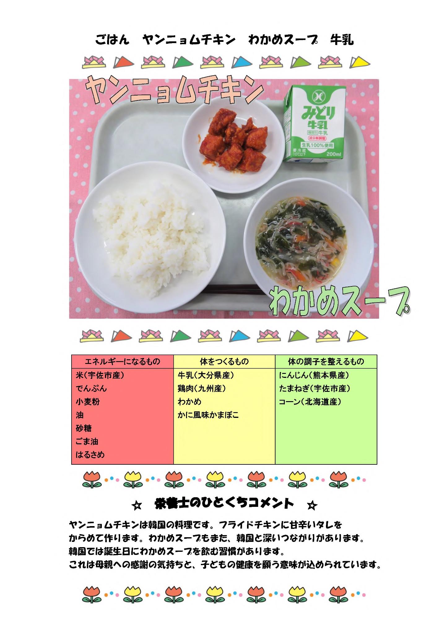 5月2日の給食