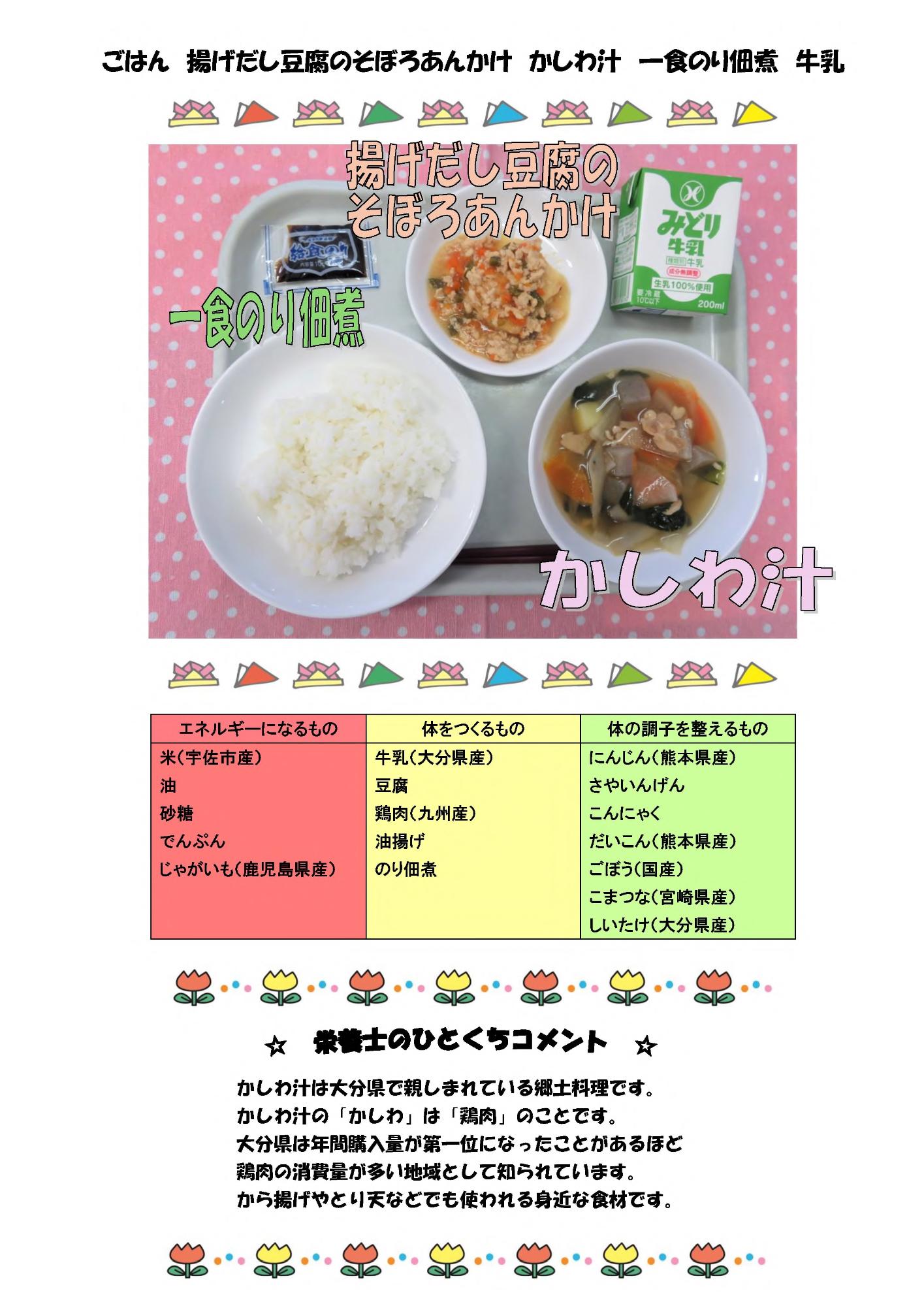 5月14日の給食