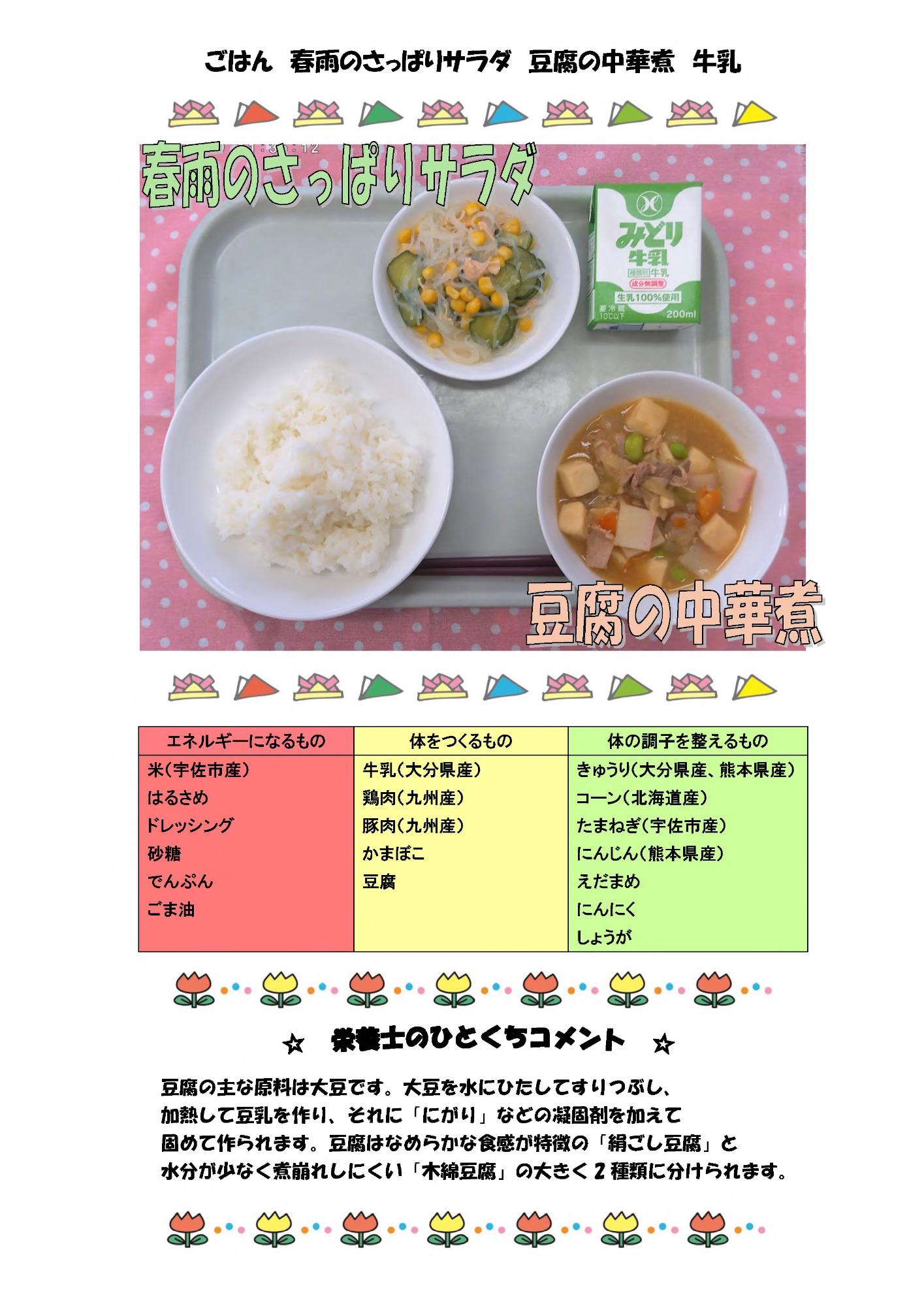 5月19日の給食
