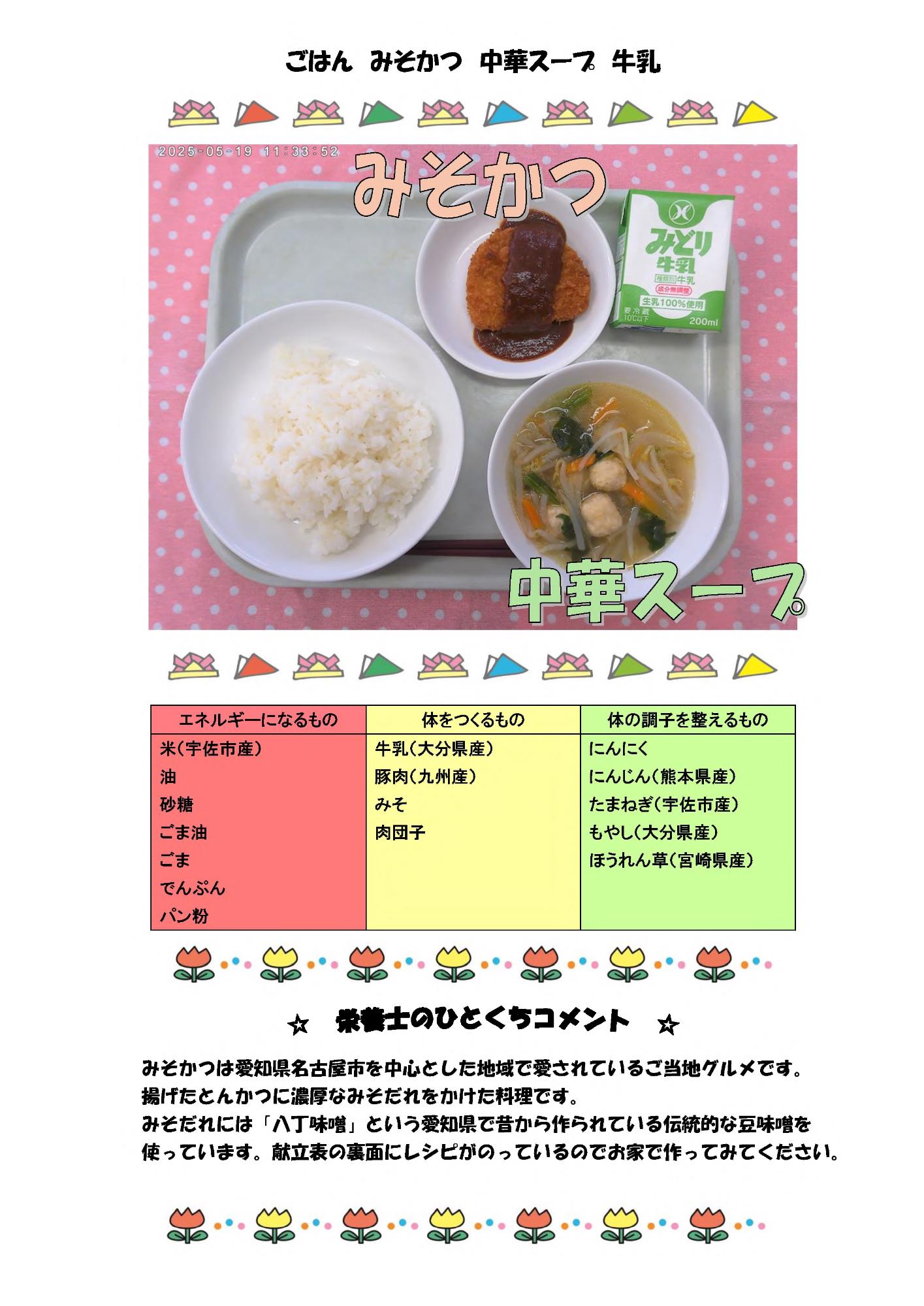 5月26日の給食