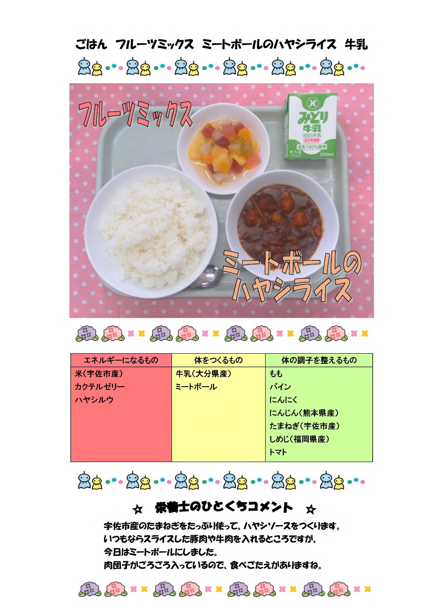 6月13日の給食