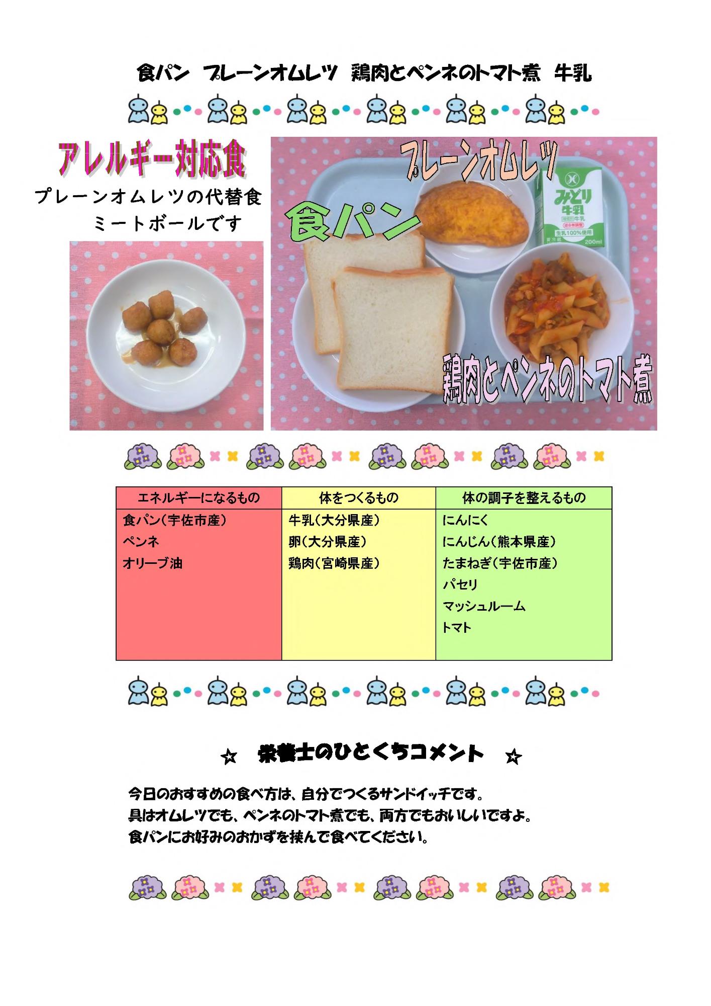 6月13日の給食