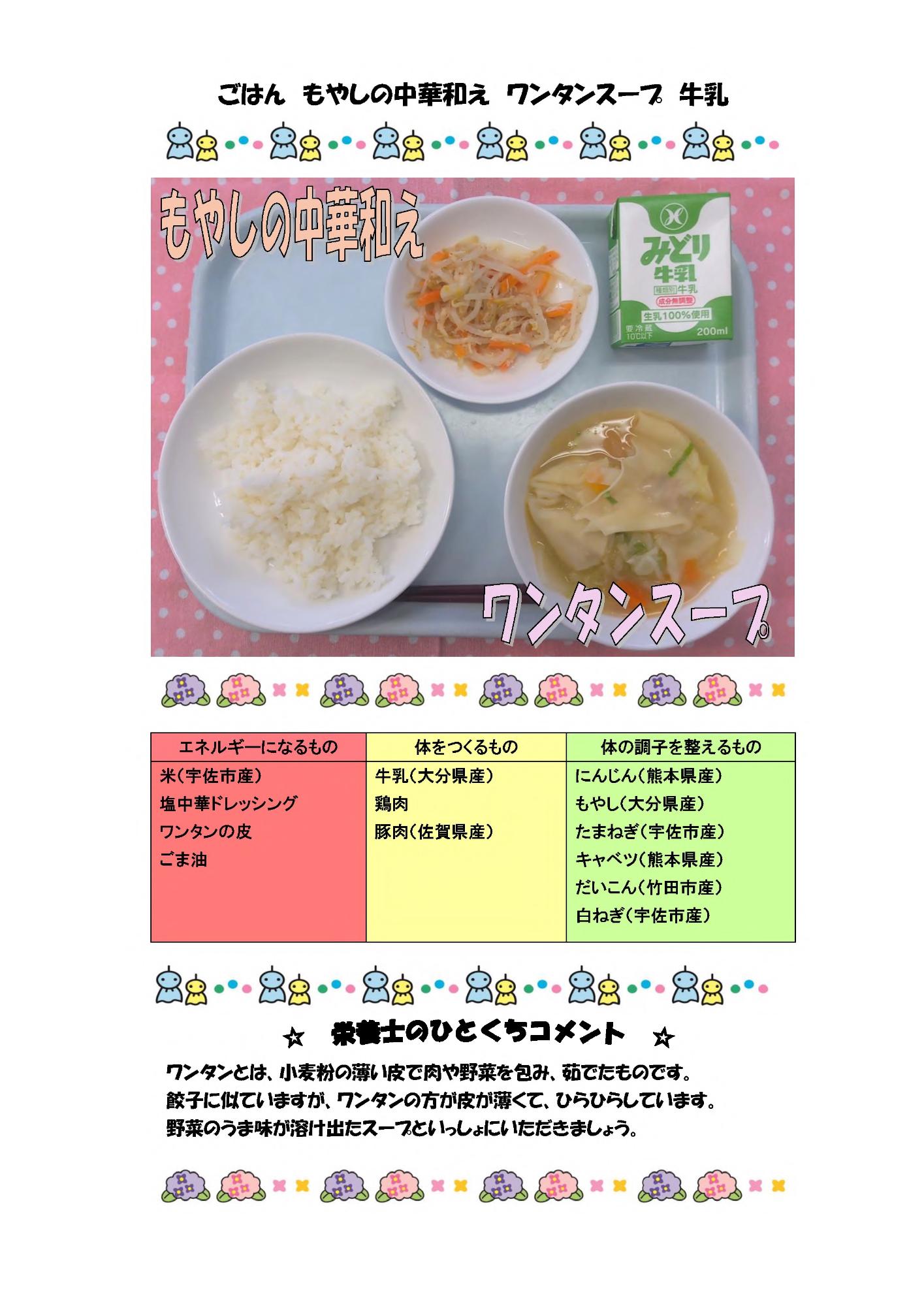 6月30日の給食