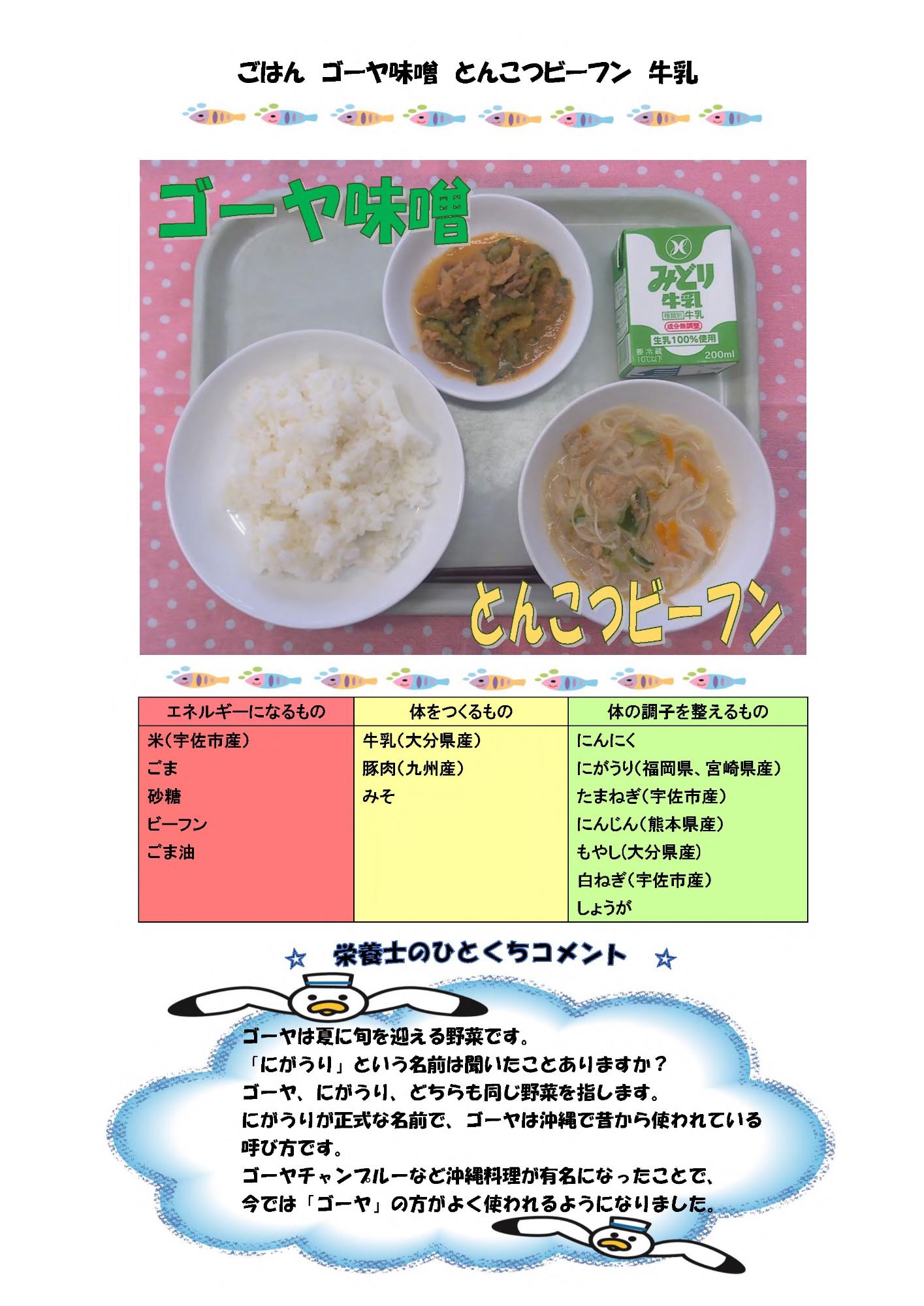7月3日の給食