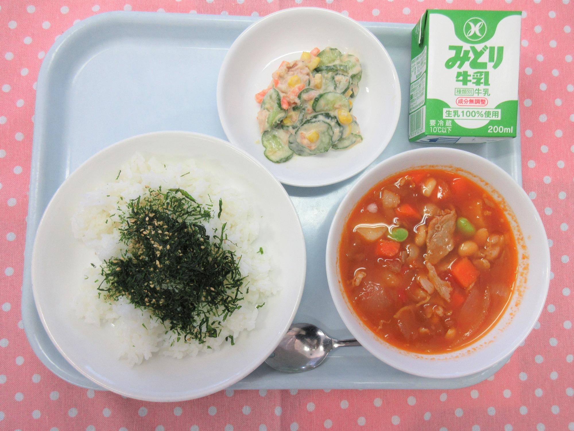 宇佐学校給食センターで4月18日に提供されたふりかけ
