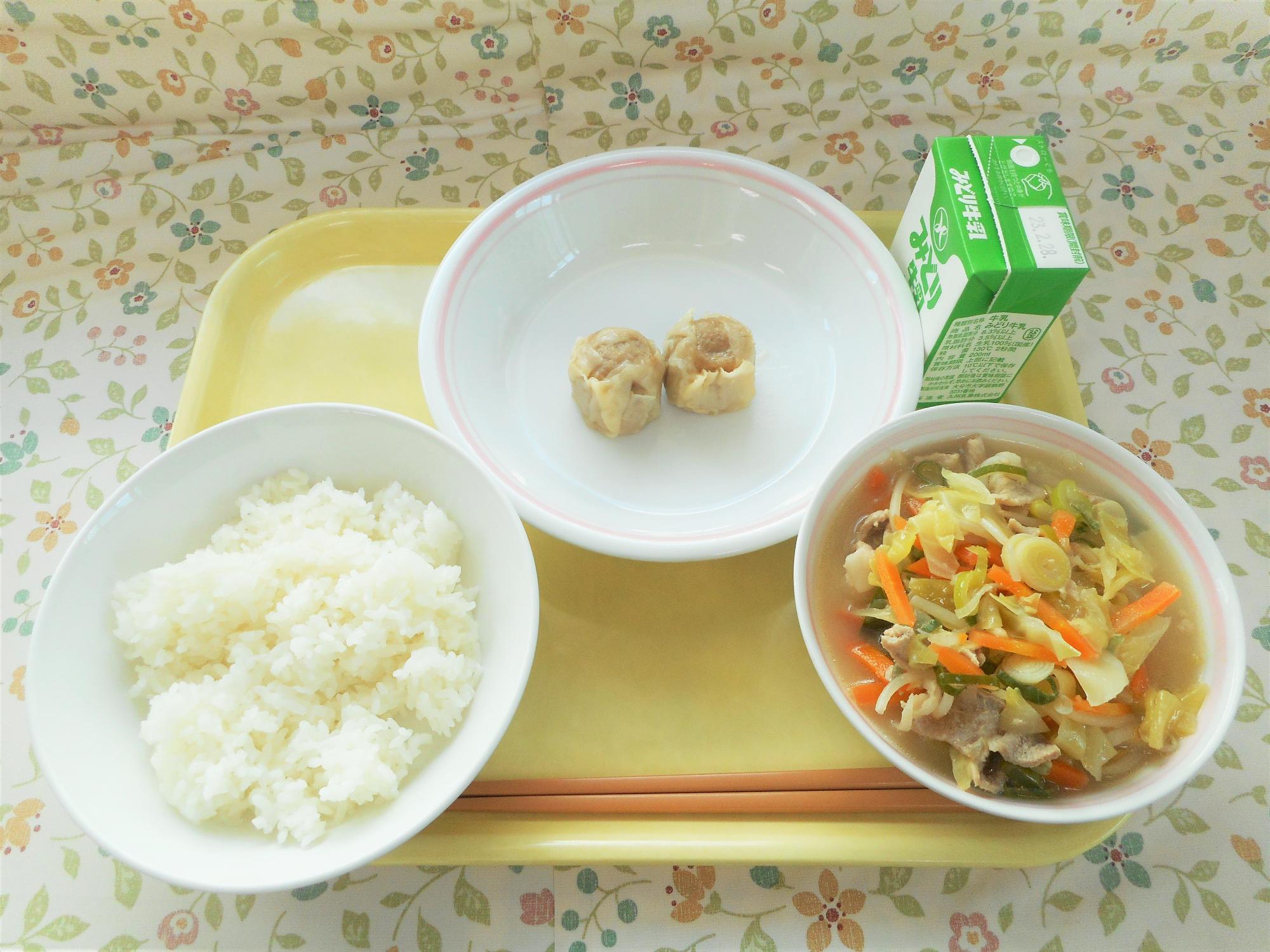 2023年2月20日の給食写真