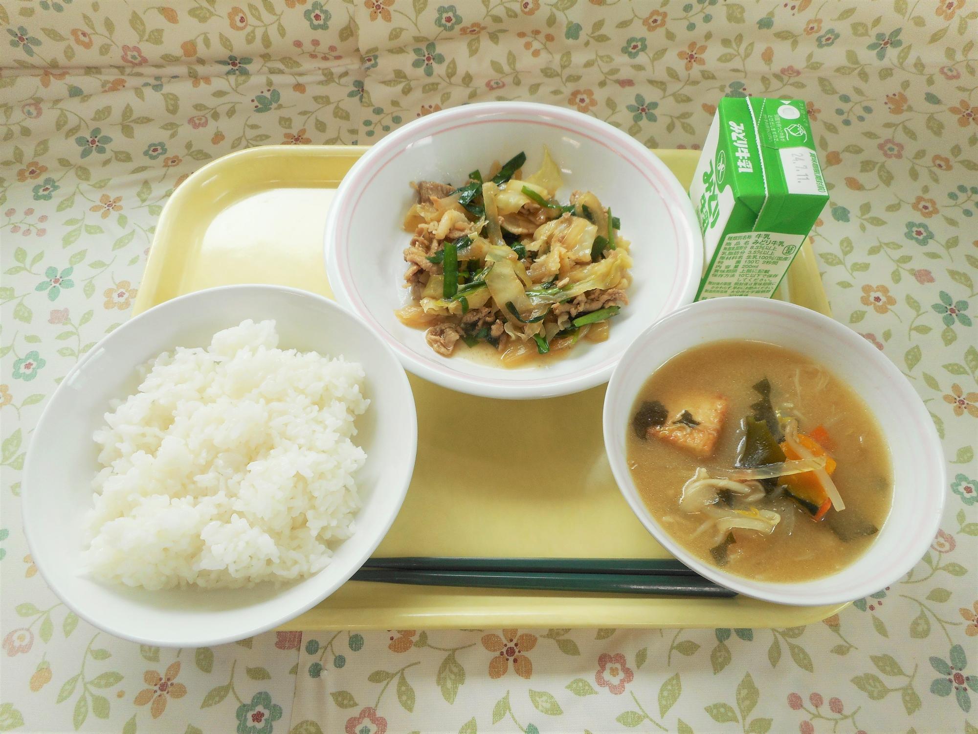 2024年7月2日の給食写真