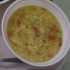 卵とトマトのスープ