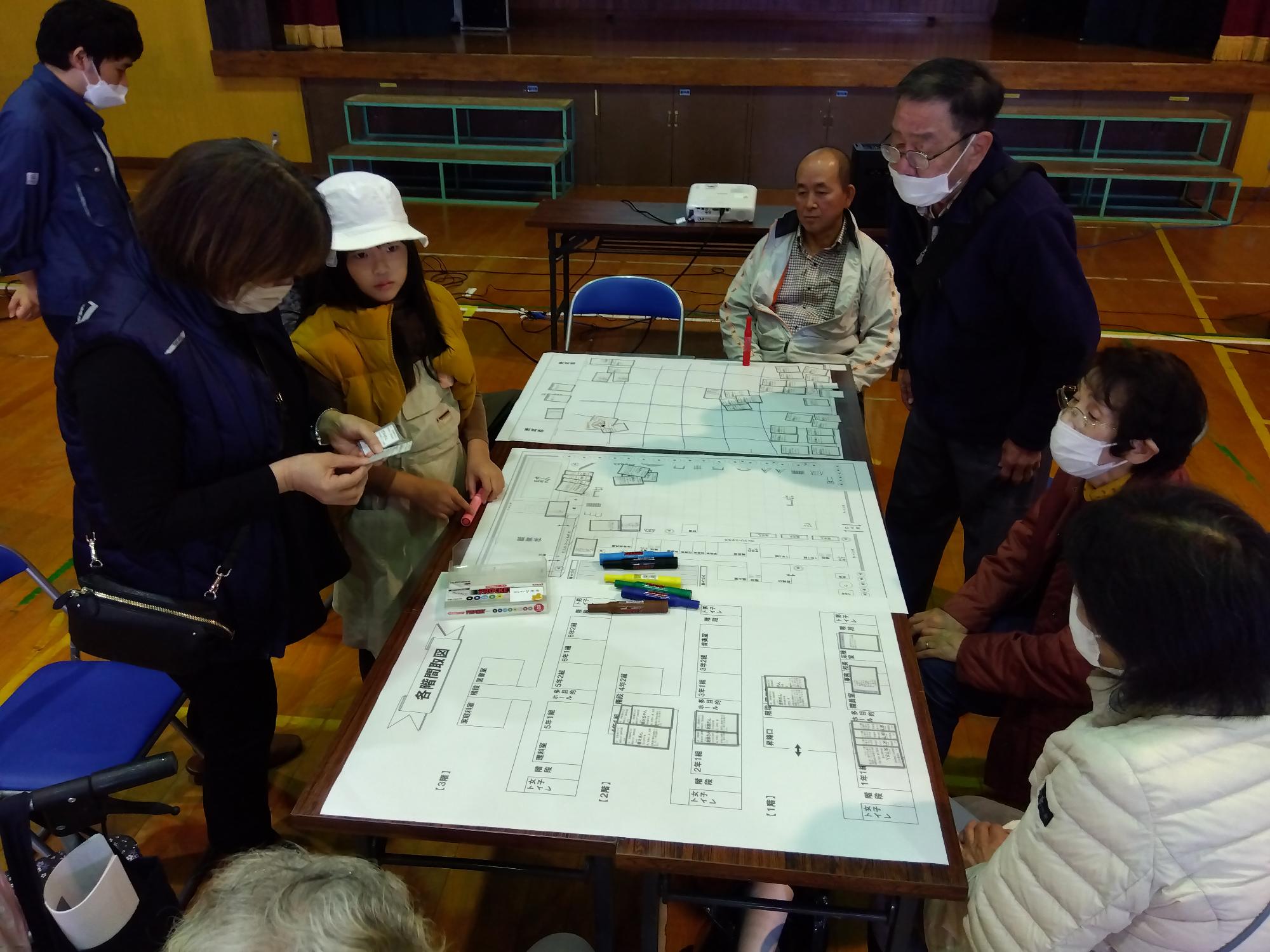 糸口小学校区での学習会の様子