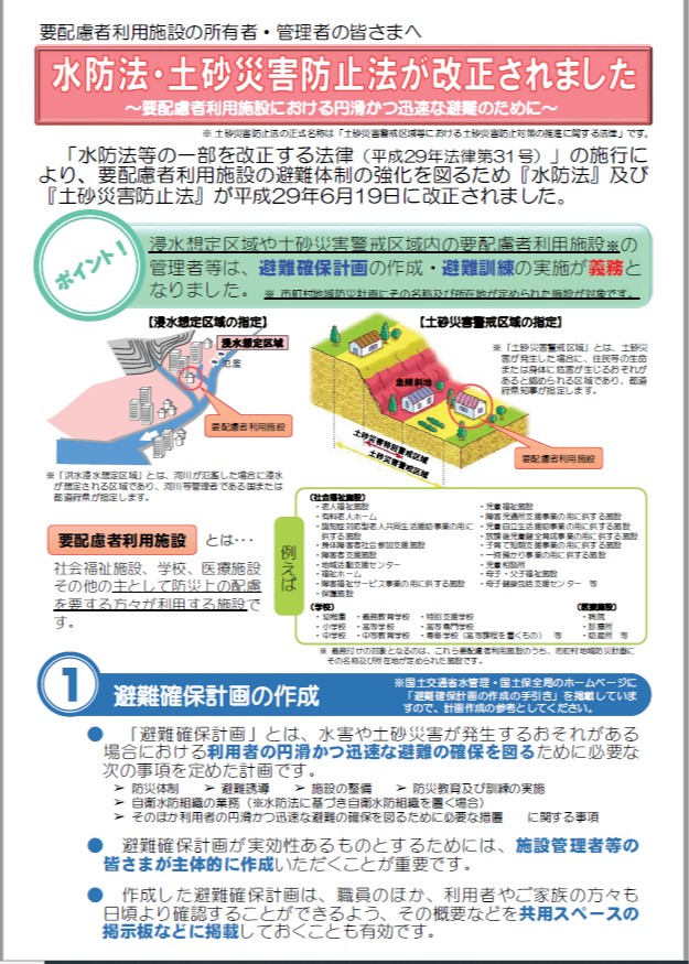 水防法・土砂災害防止法 改正1