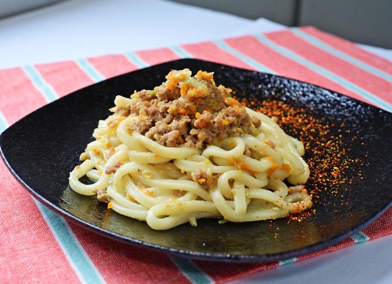 残り野菜の担々うどん風