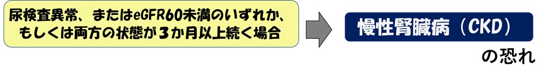 慢性腎臓病の恐れ