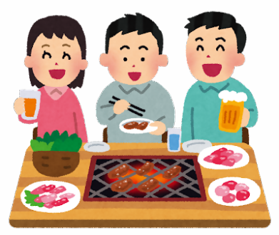 まずは食事でお腹を満たす