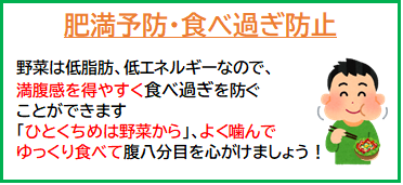 野菜の効果肥満予防