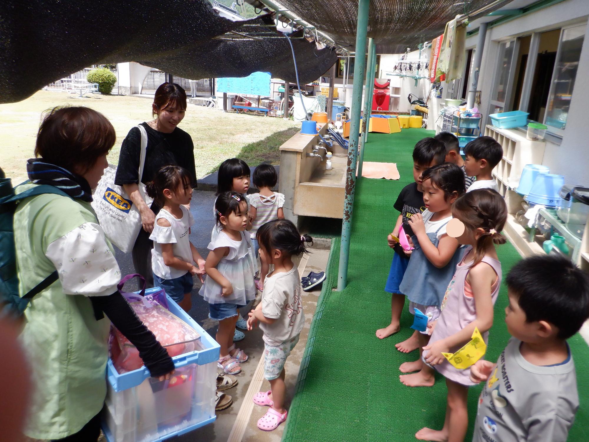 交流会・プール遊び・子ども達