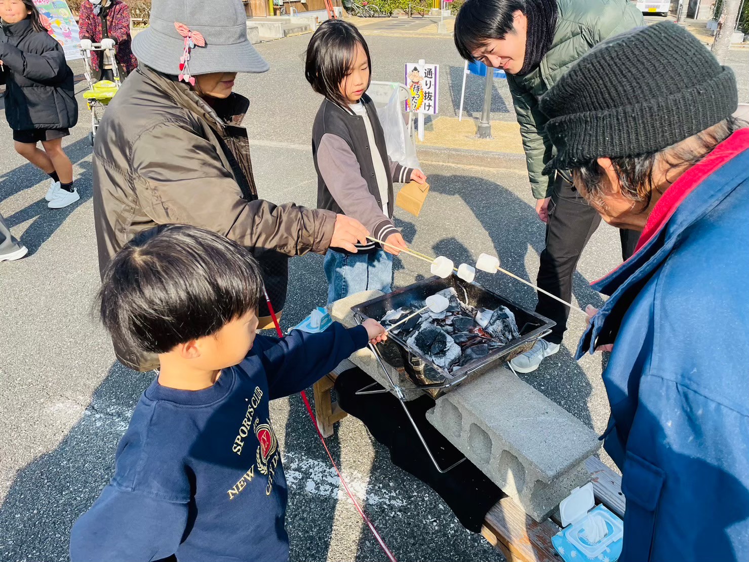 焼きマシュマロふるまい