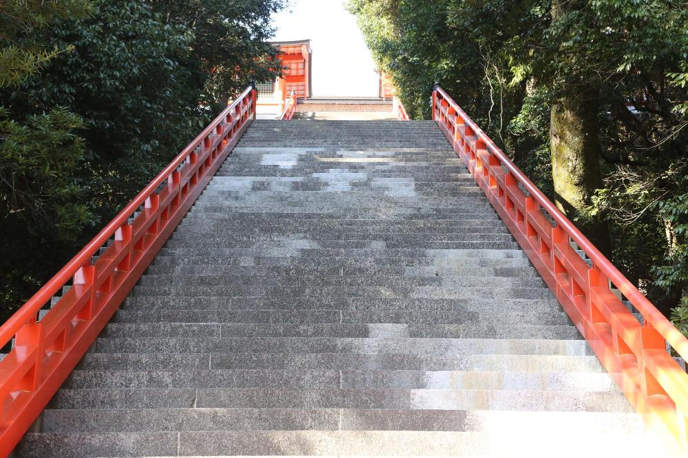 Present-day Hyakudan stairs