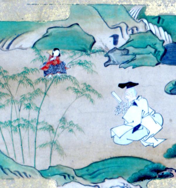 A scene from the Hachiman Engi Emaki picture scroll (1812)