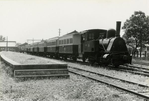 Steam Locomotive Krauss No. 26 making a stop at the station