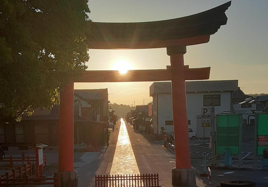 呉橋から見た勅使街道（令和2年）