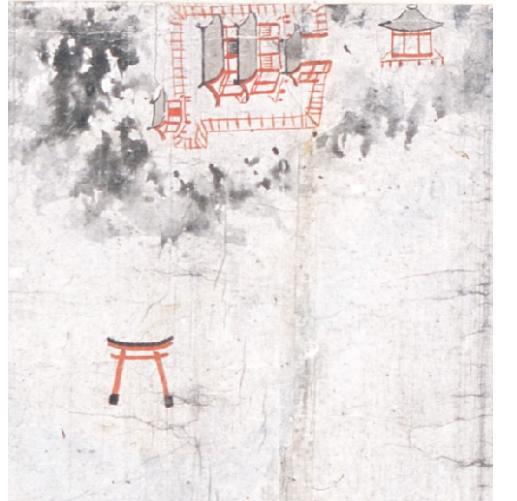 O’o Jinja Shrine on an illustrated map (early fifteenth century)