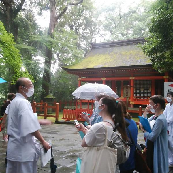 若宮神社取材の様子