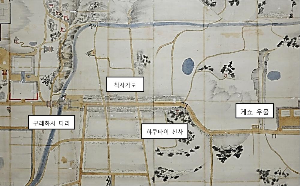 우사궁 호헤이사 참향순로도(1864)로 보는 칙사가도