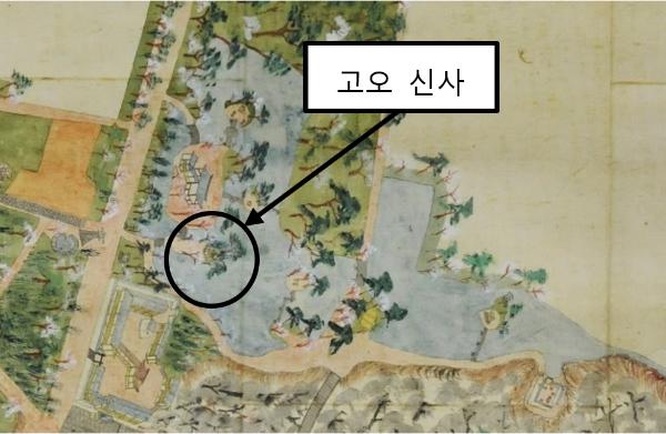 우사 신궁 경내 견취 그림(1882)