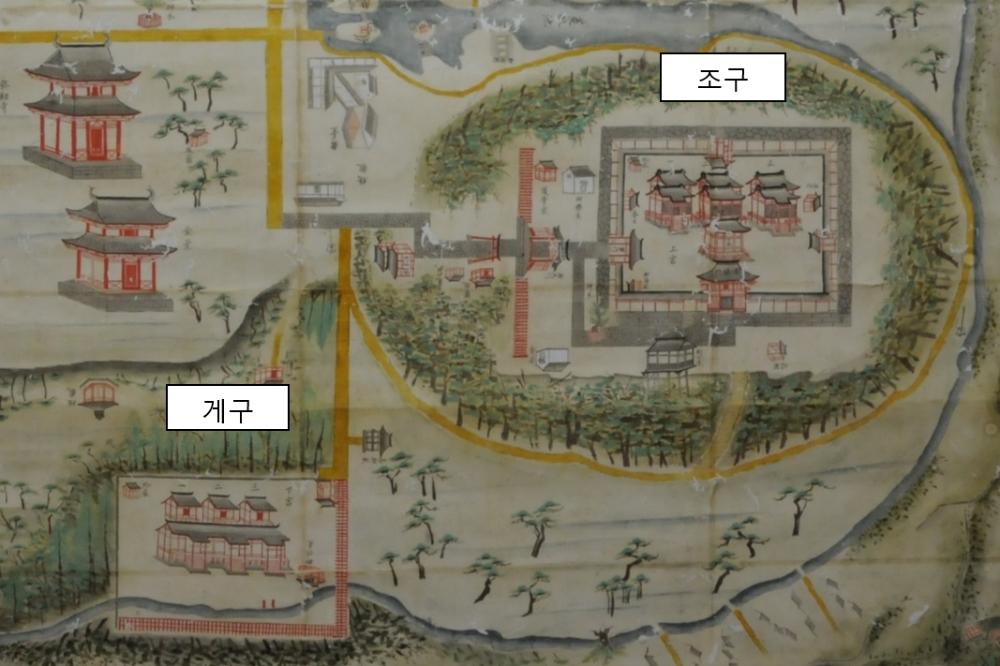 우사 신궁 경내도(18세기 중기)