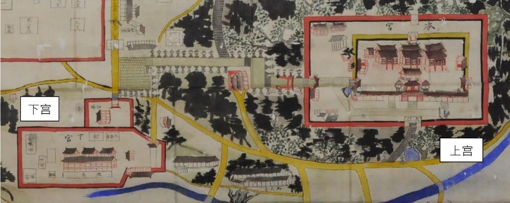 宇佐神宫的图解地图 (十九世纪晚期))