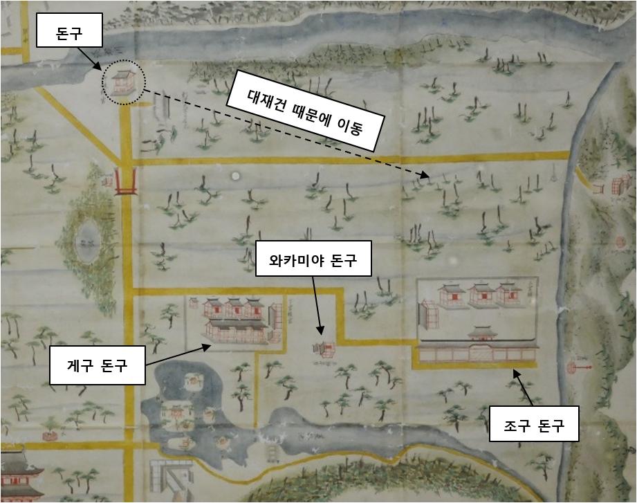 우사 신궁 경내도(18세기 중기)