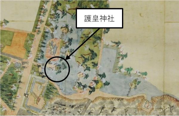 宇佐神宮境內的鳥瞰圖 (1882)