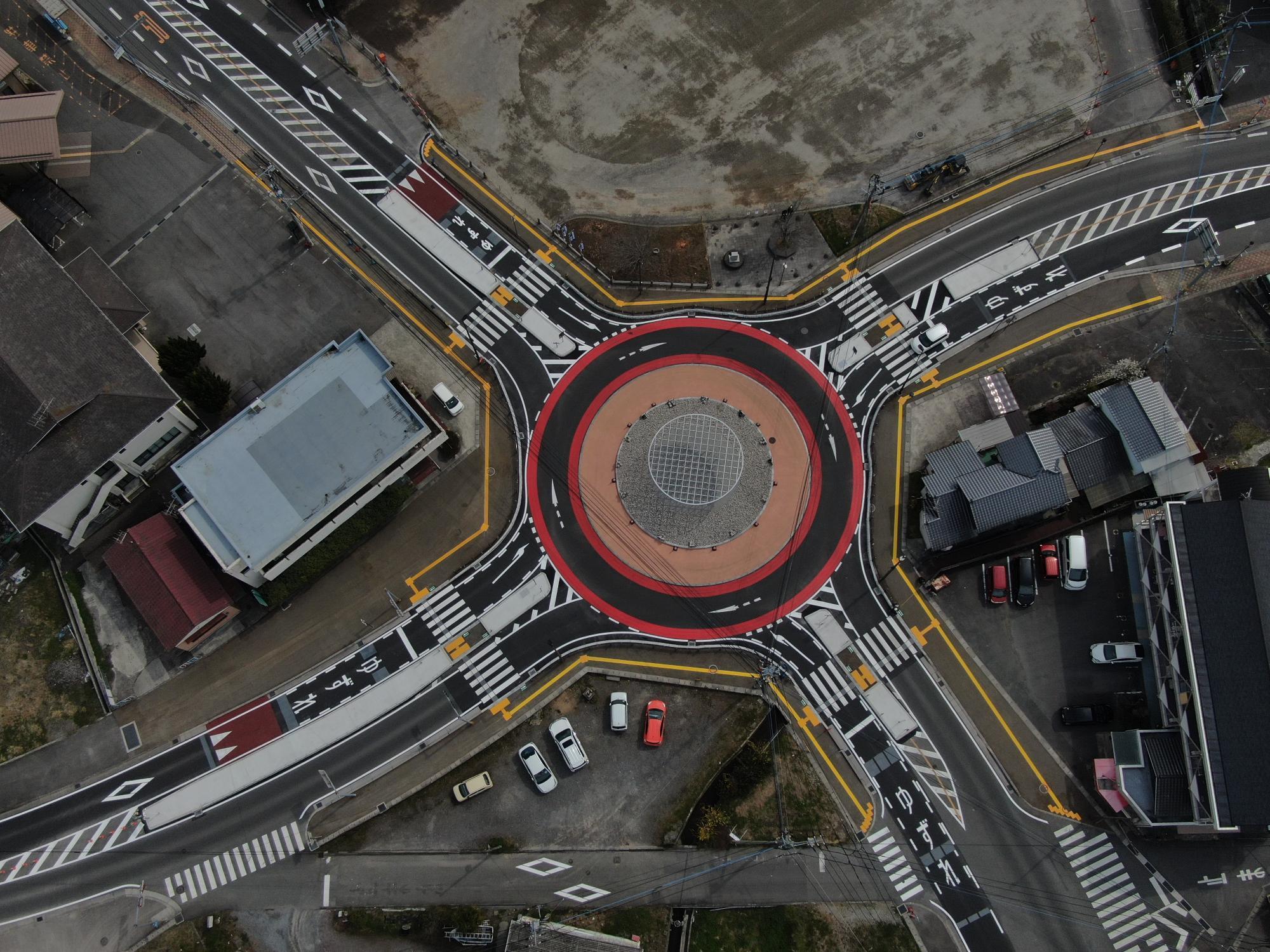 ラウンドアバウト上空