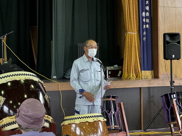 第2回南院内ふれあい祭り 協議会長あいさつ