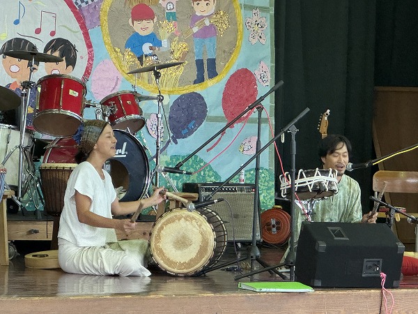 第2回南院内ふれあい祭り アマンの竹笛工房演奏