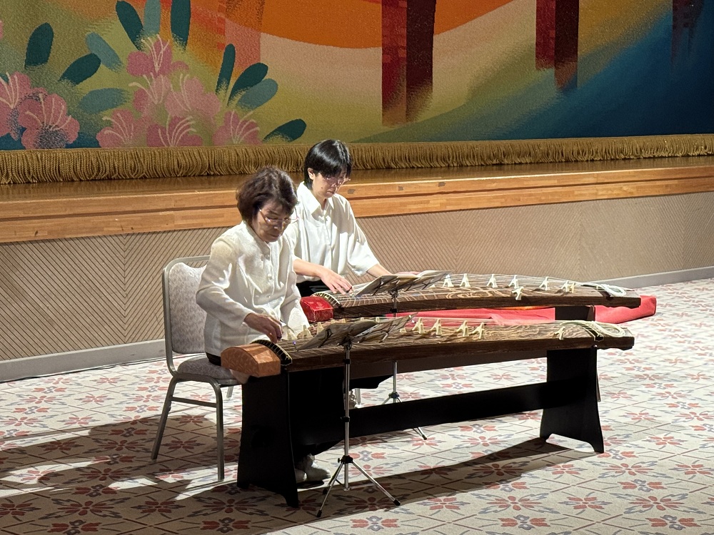 龍岩寺観月祭 琴の演奏